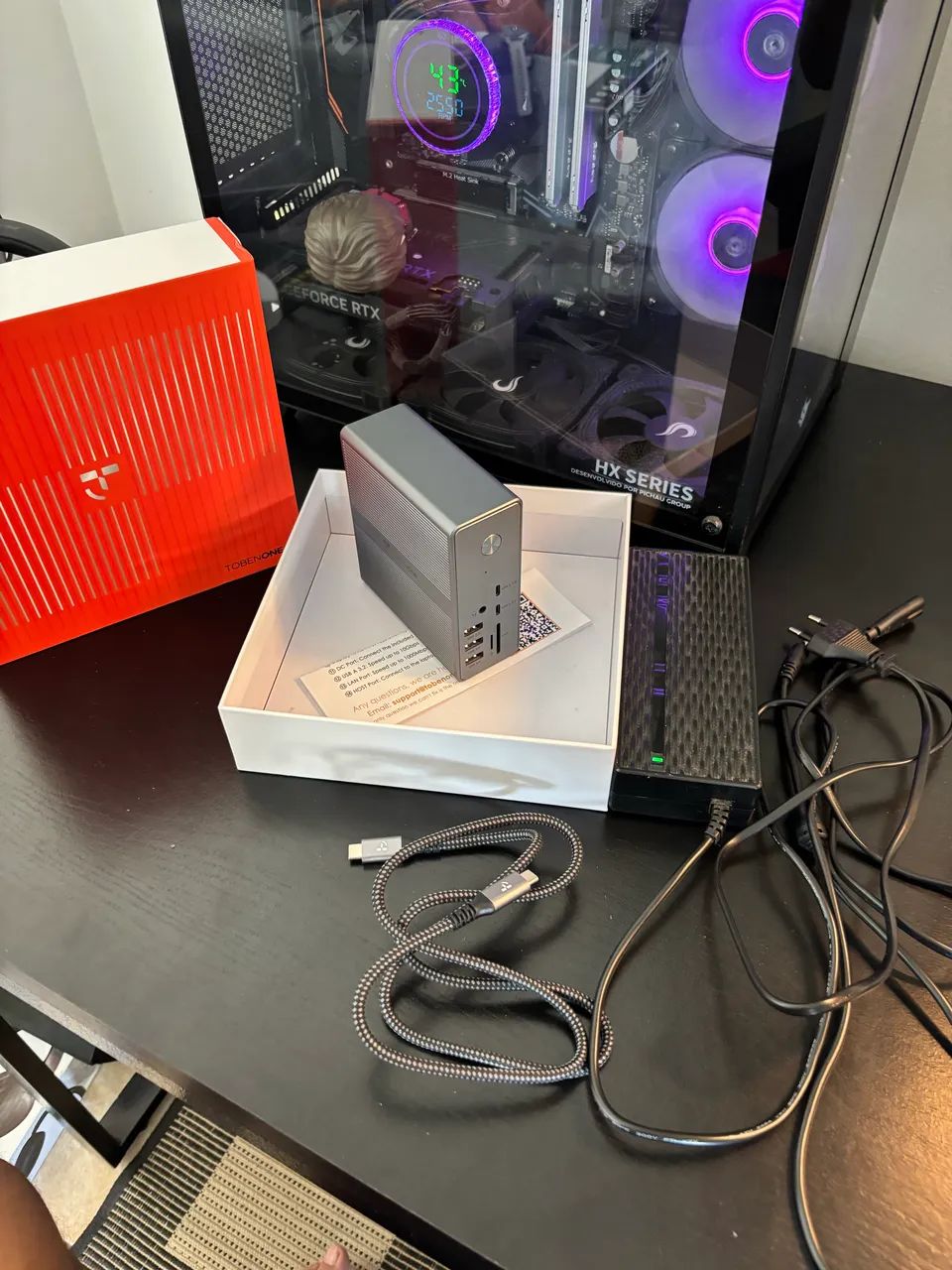 DOC USB STATION - TobeONE - nova, abri apenas para testar e gravar - Foto 3