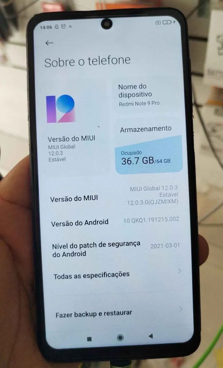 Celular redimi note 9pro 64g 