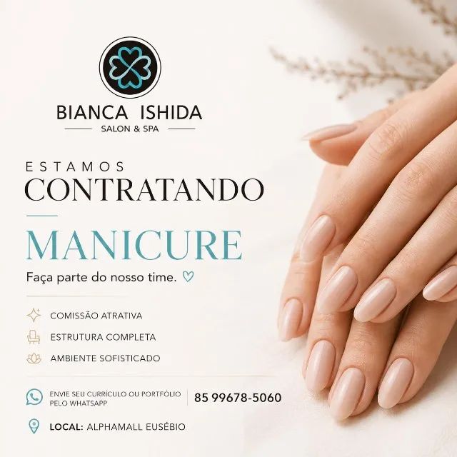 Contrata-se Manicure com experiência !