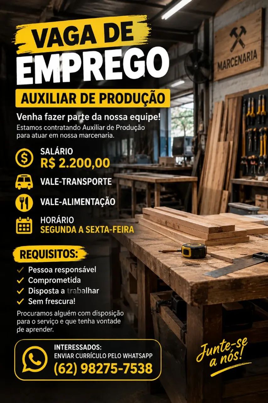 Auxiliar de produção 
