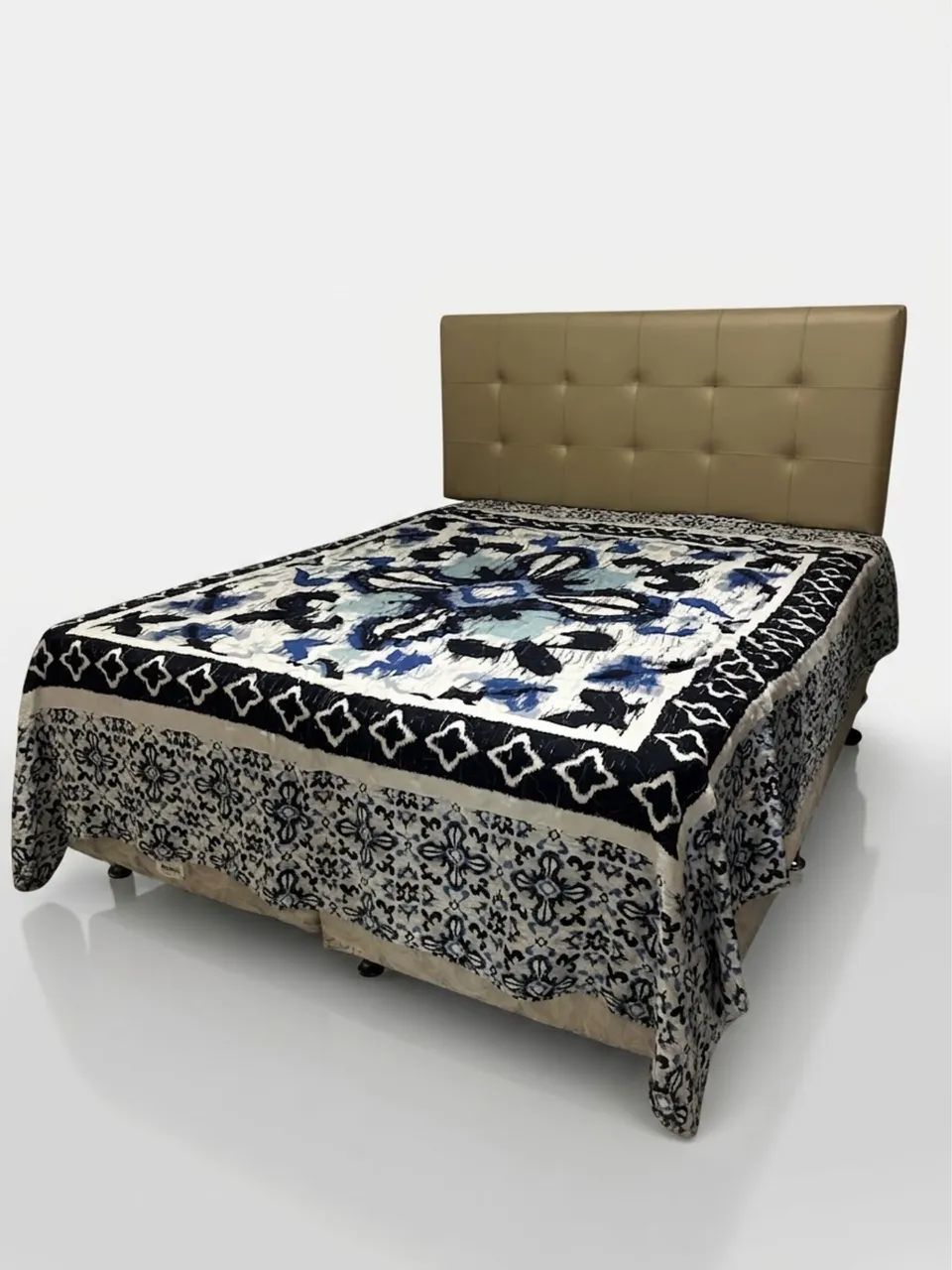 Cama Queen Box Ortobom Liberty + Colchão