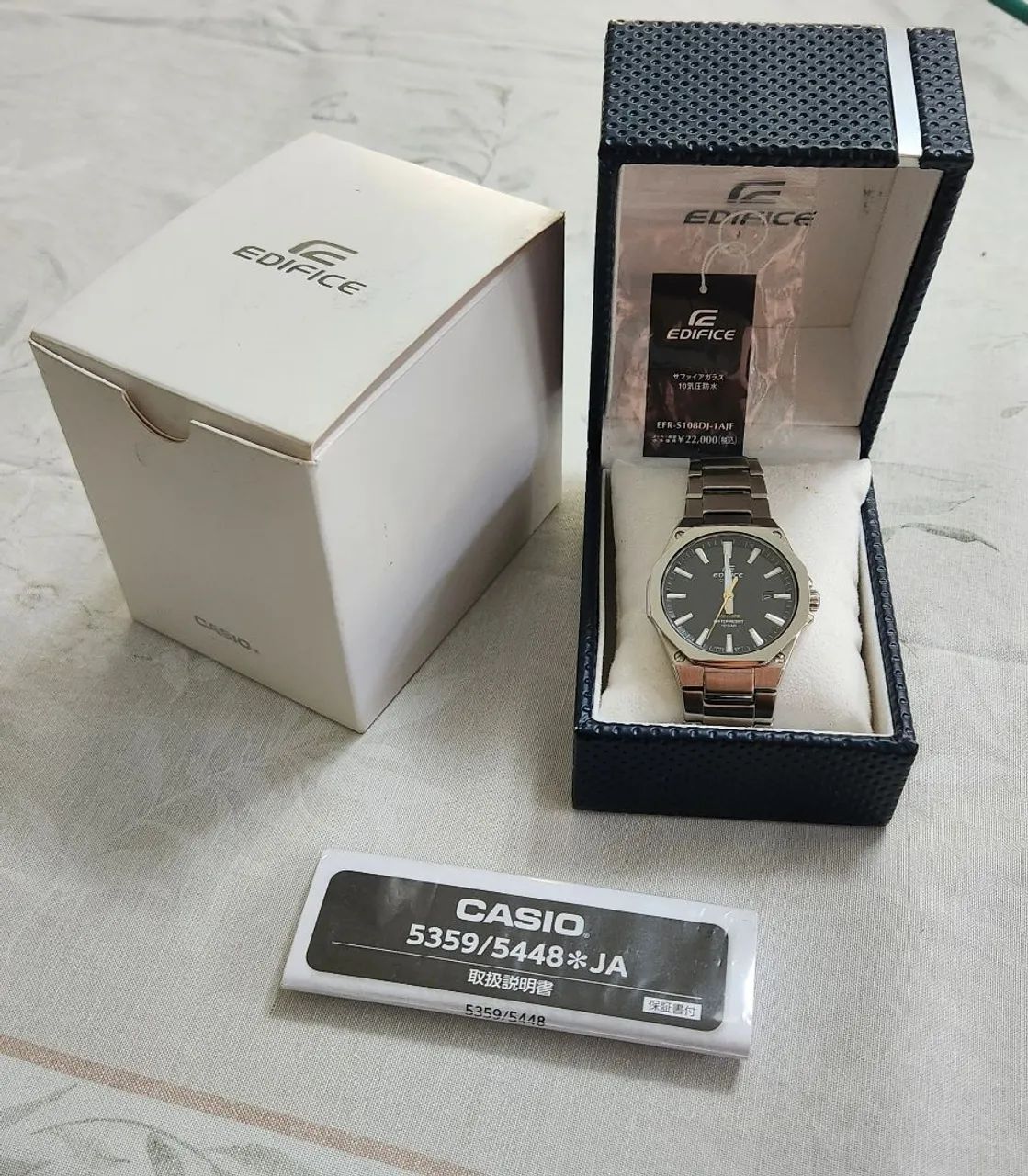 Relógio Edifice EFR-S108DJ nunca usado