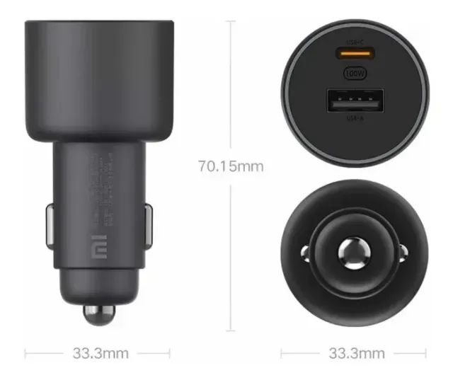 Carregador Veicular Xiaomi 100w Usb Duplo Tipo-a Tipo-c - Foto 5
