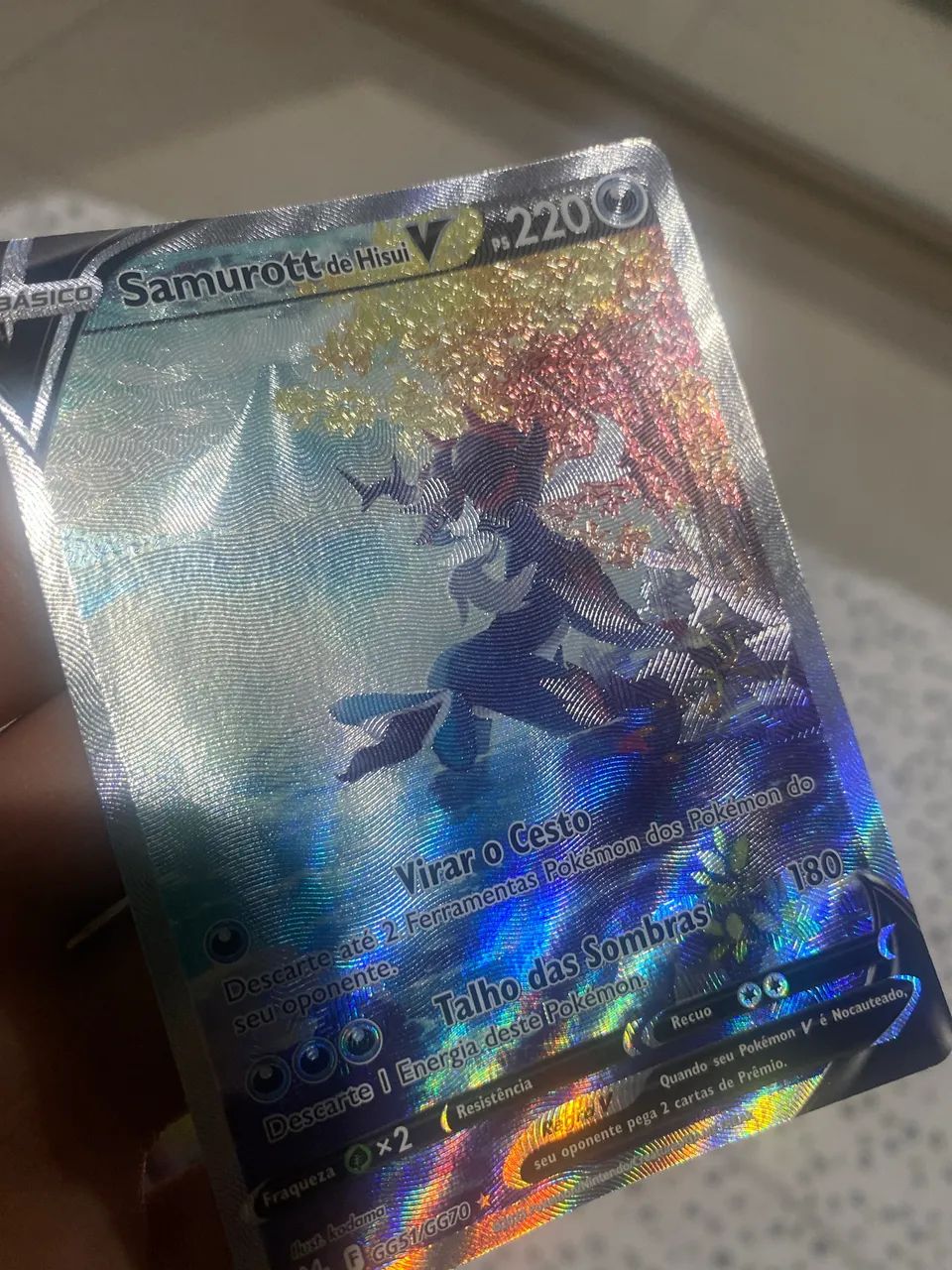 Card de pokémon Samurott de Hisui V - Foto 3