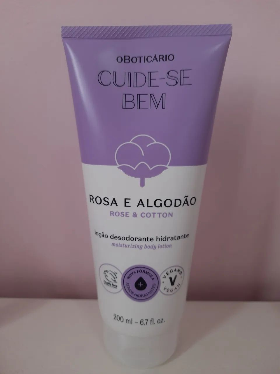 Kit Presente Oboticário Rosa e Algodão | Body Splash e Creme - Foto 2