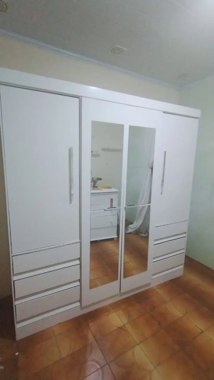 Guarda roupa USADO incluso entrega e montagem 