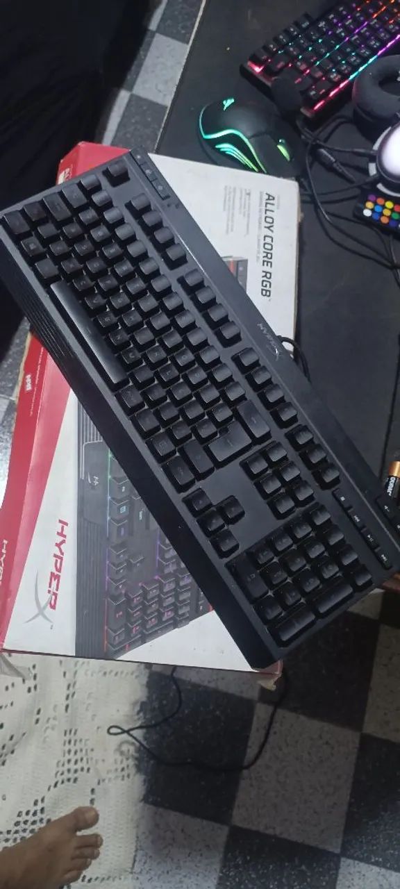 Teclado gamer hyper original e headset gamer original  - Foto 3