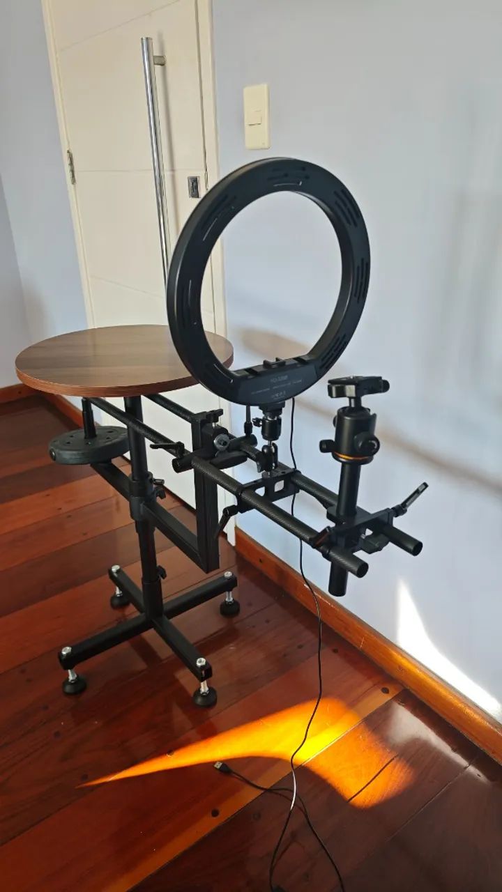 Plataforma 360° para Fotos e Vídeos de produtos com Ringlight Diversas regulagens - Foto 3