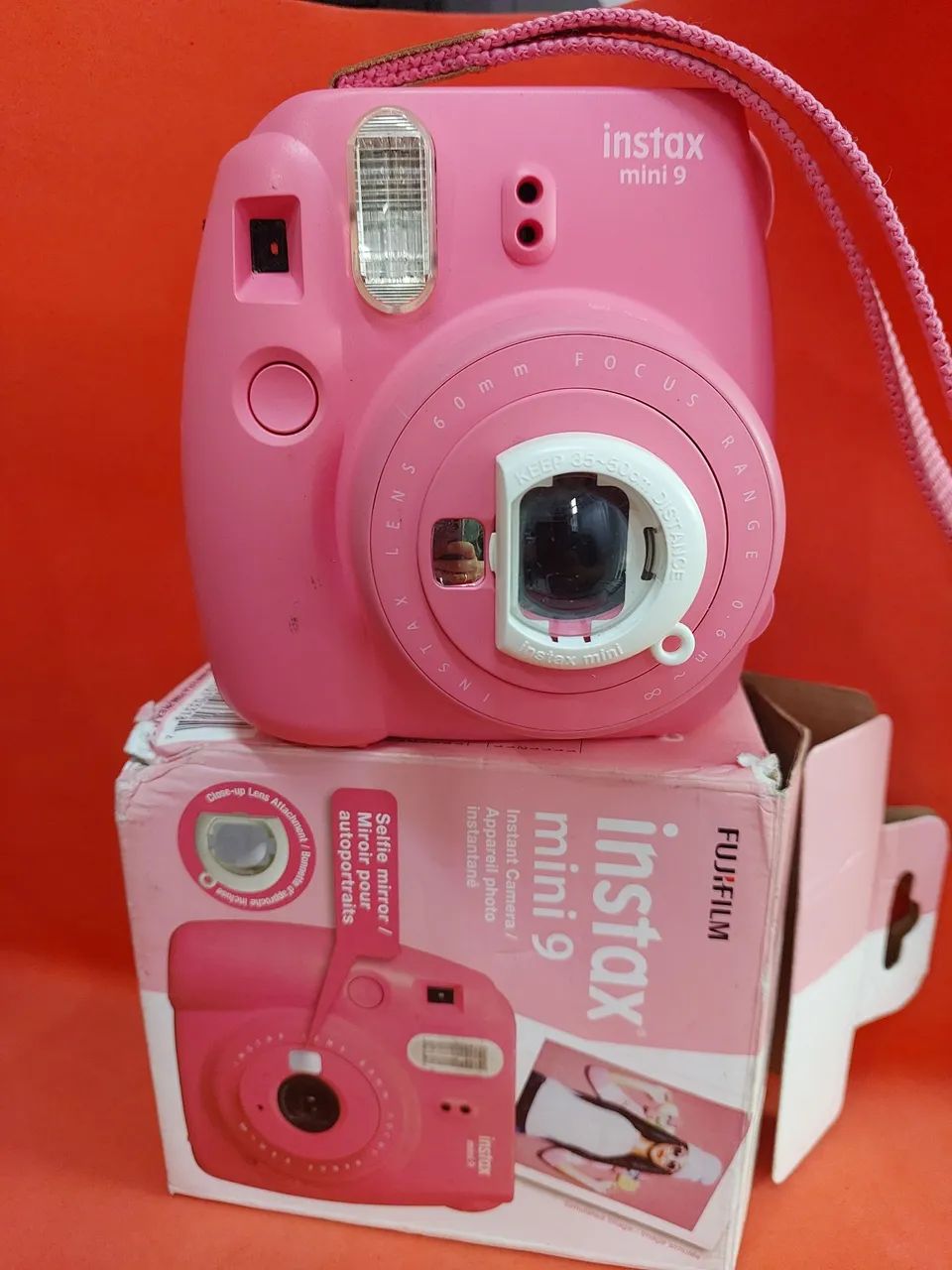 Câmera instax mini 9 funcionando 