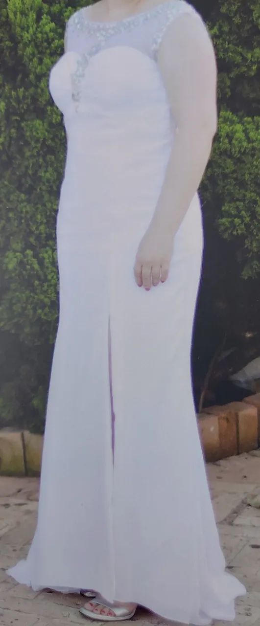 Vestido pedraria branco - Foto 4