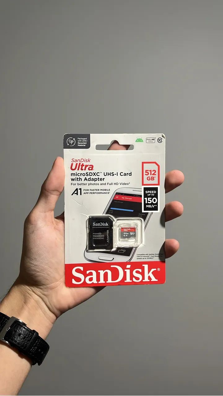 Cartão de memória Sandisk ultra 512GB