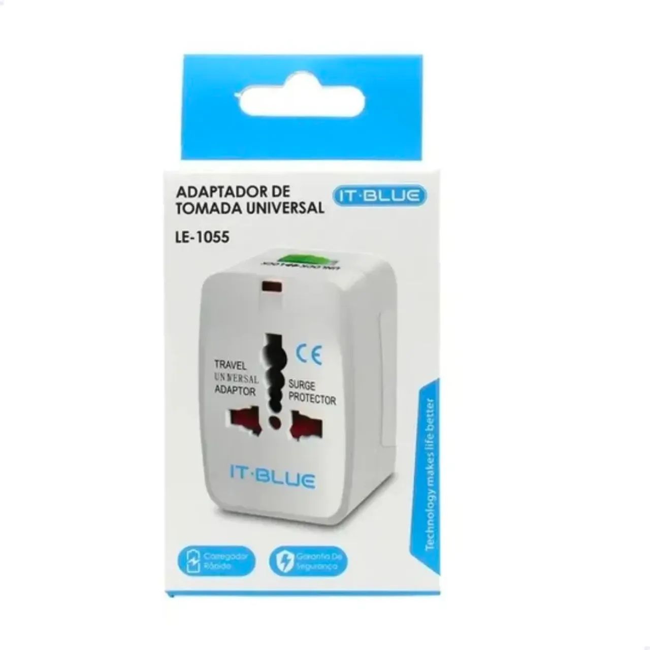Adaptador de tomada para viagem universal it BLUE T - Foto 2