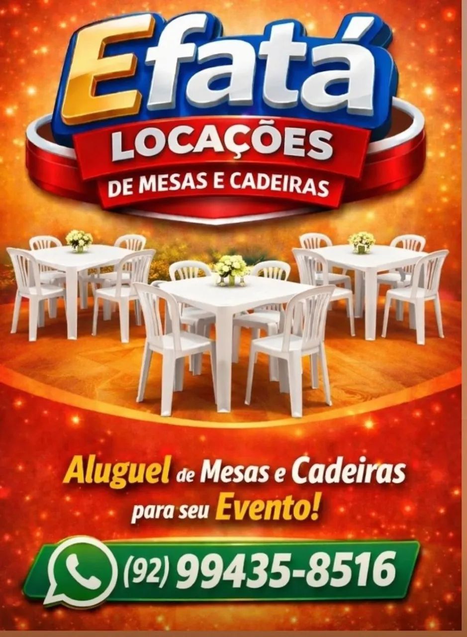 Aluguel de mesas e cadeiras, tel: *  - Foto 2