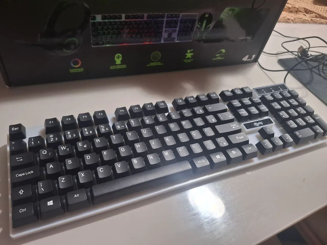 Kit gamer completo - mouse, teclado, fone e mousepad - Foto 2