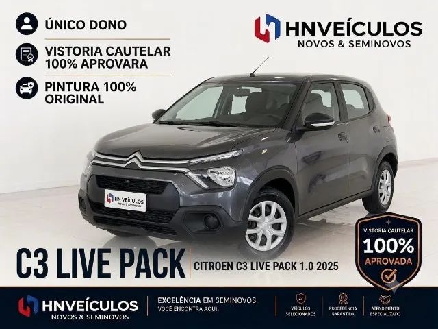 Citroën C3 C3 Live Pack 1.0 Flex 6V 5p Mec. 2025