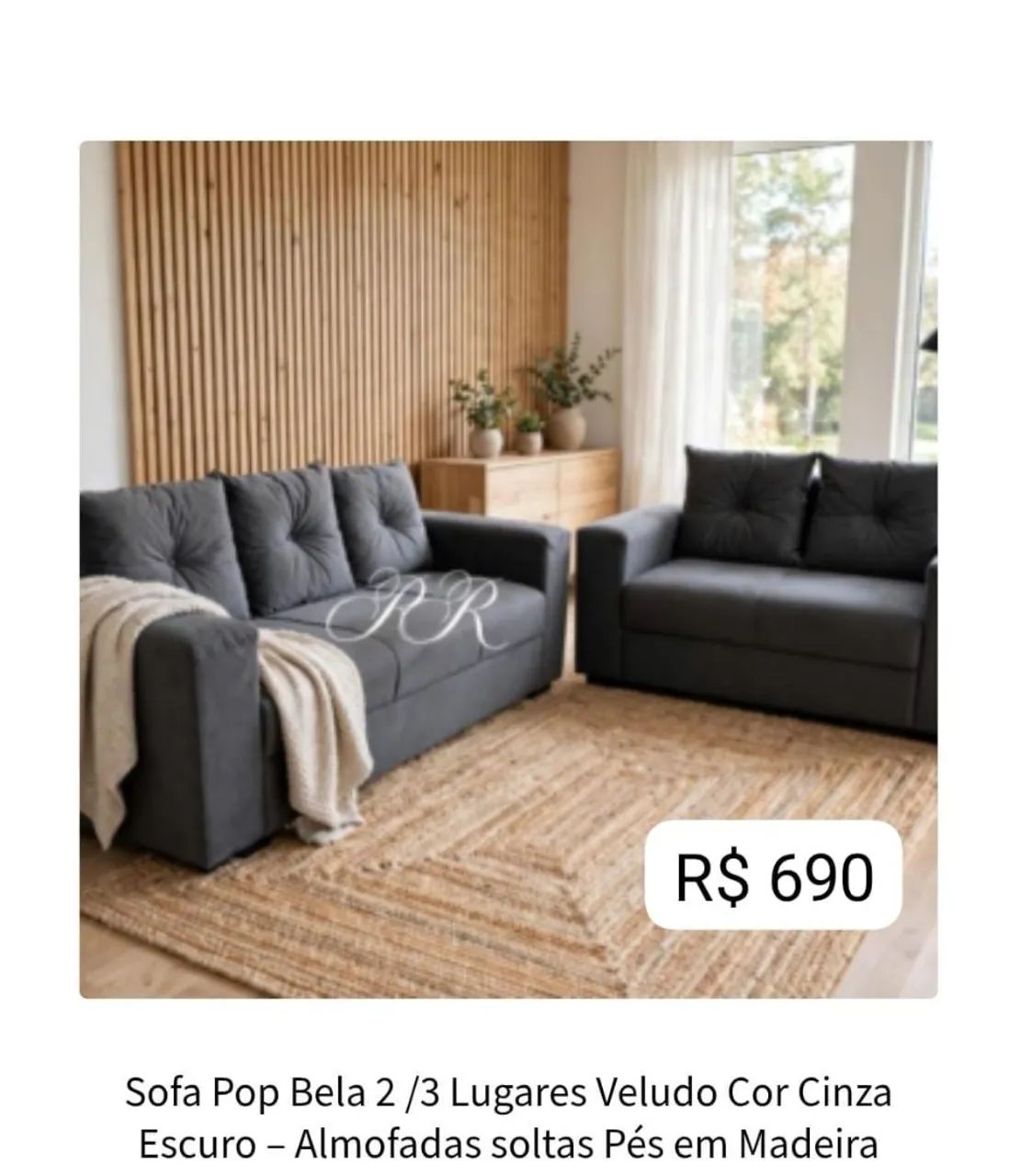 Conjunto sofá pop por R$ 690