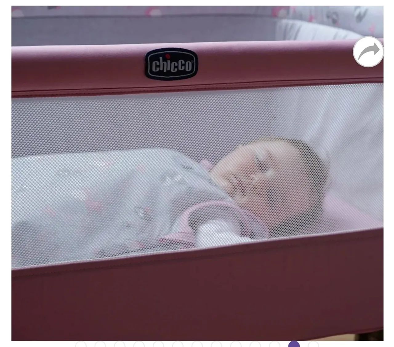 Berço portátil Chicco menina - Foto 4