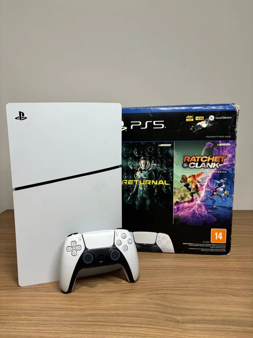 Ps5 slim 1TB + 4 jogos