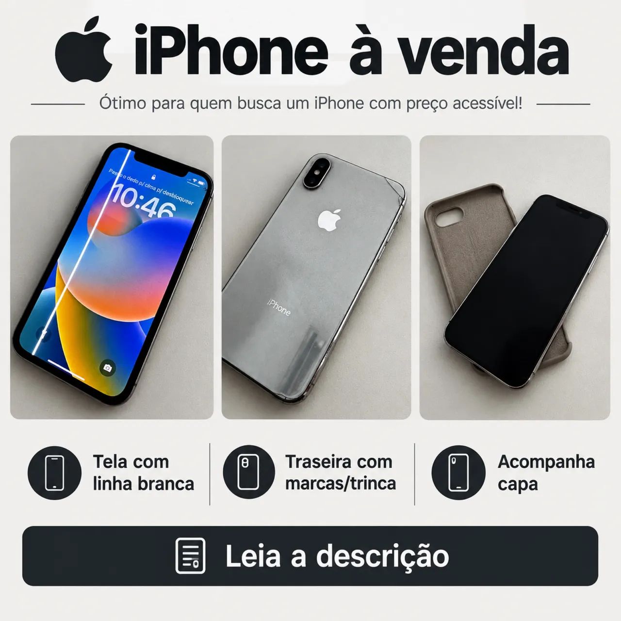 iPhone X Disposto a ouvir oferta