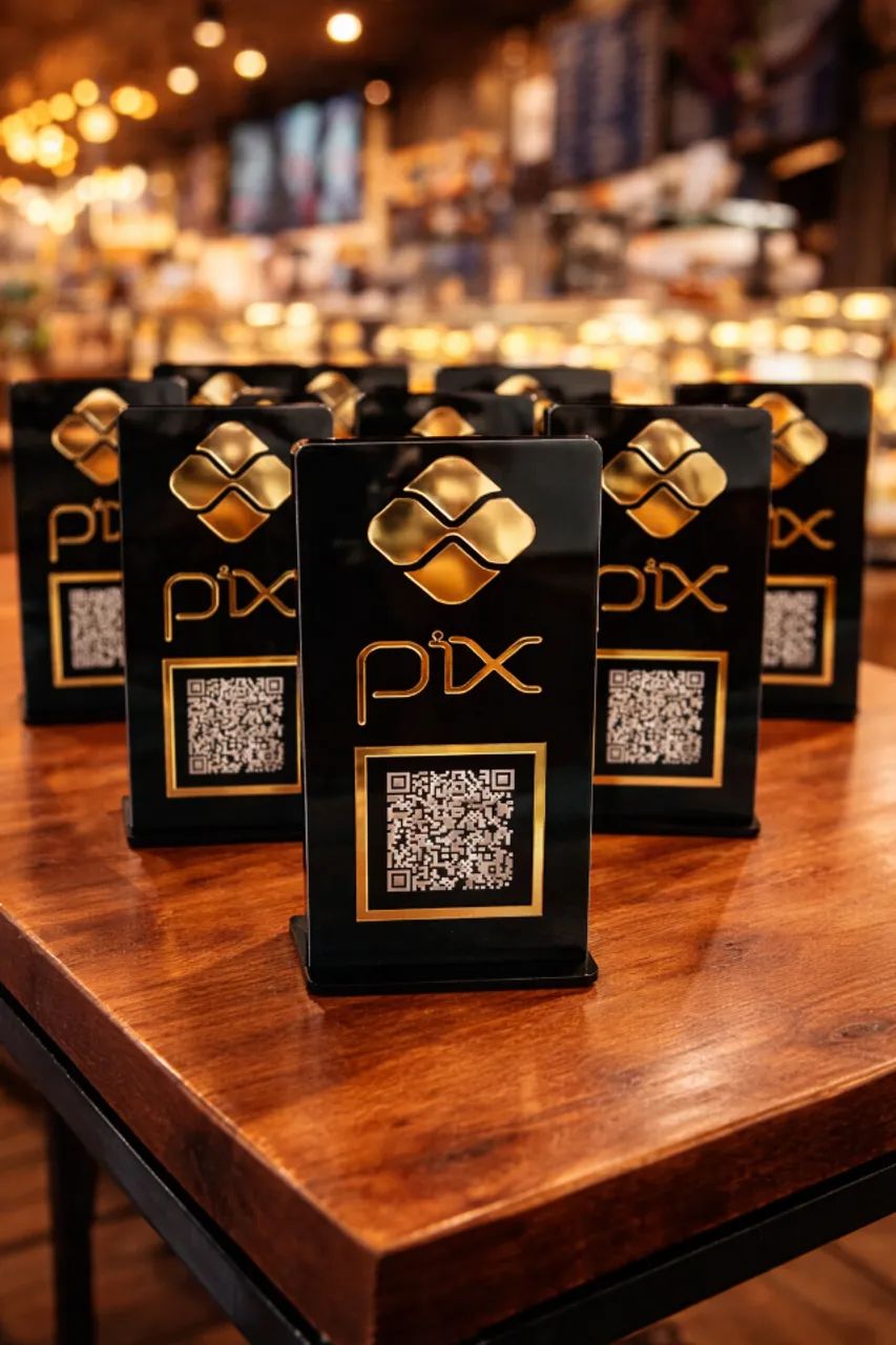 Placa Pix com QR Code Personalizada em Acrílico | Receba Fácil e Rápido - Foto 5