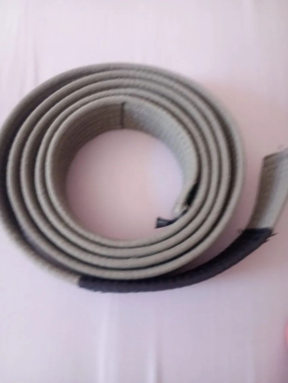 Faixa jujitsu cinza lisa M1