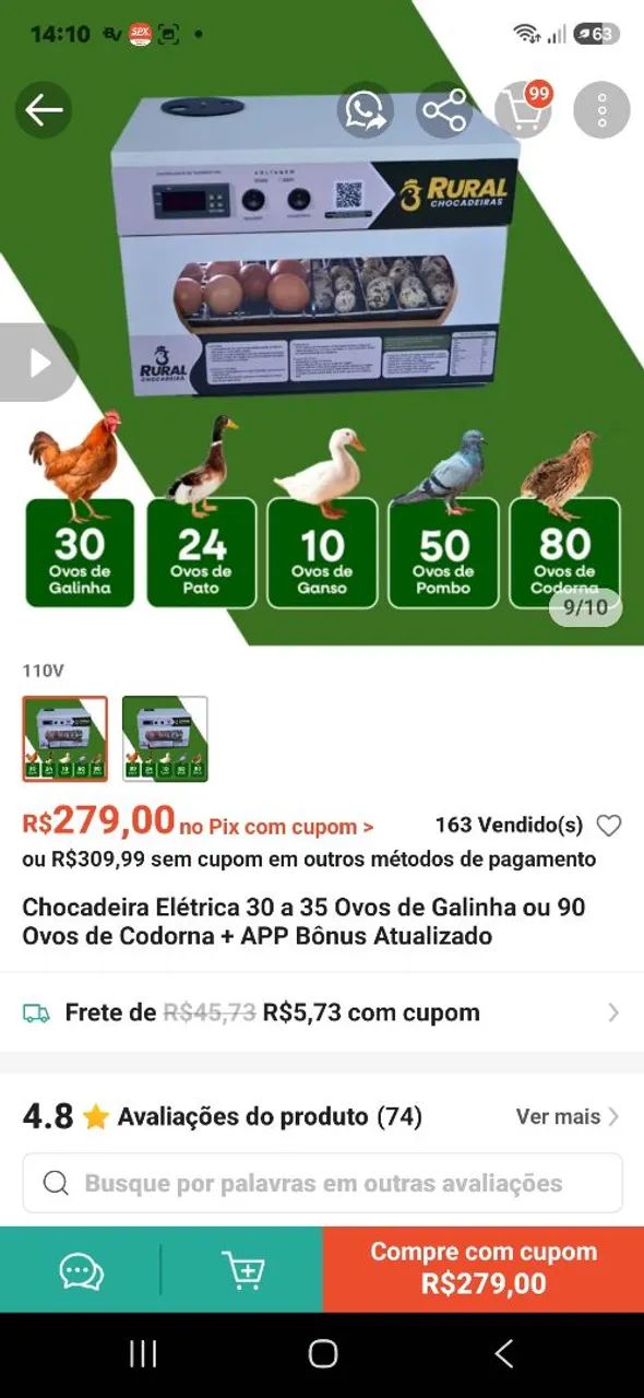 Chocadeira elétrica  - Foto 2