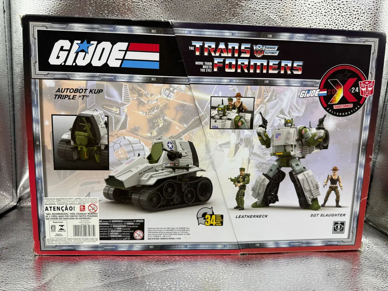 Gi Joe Transformers Autobot Triple T, com Leatherneck Sgt