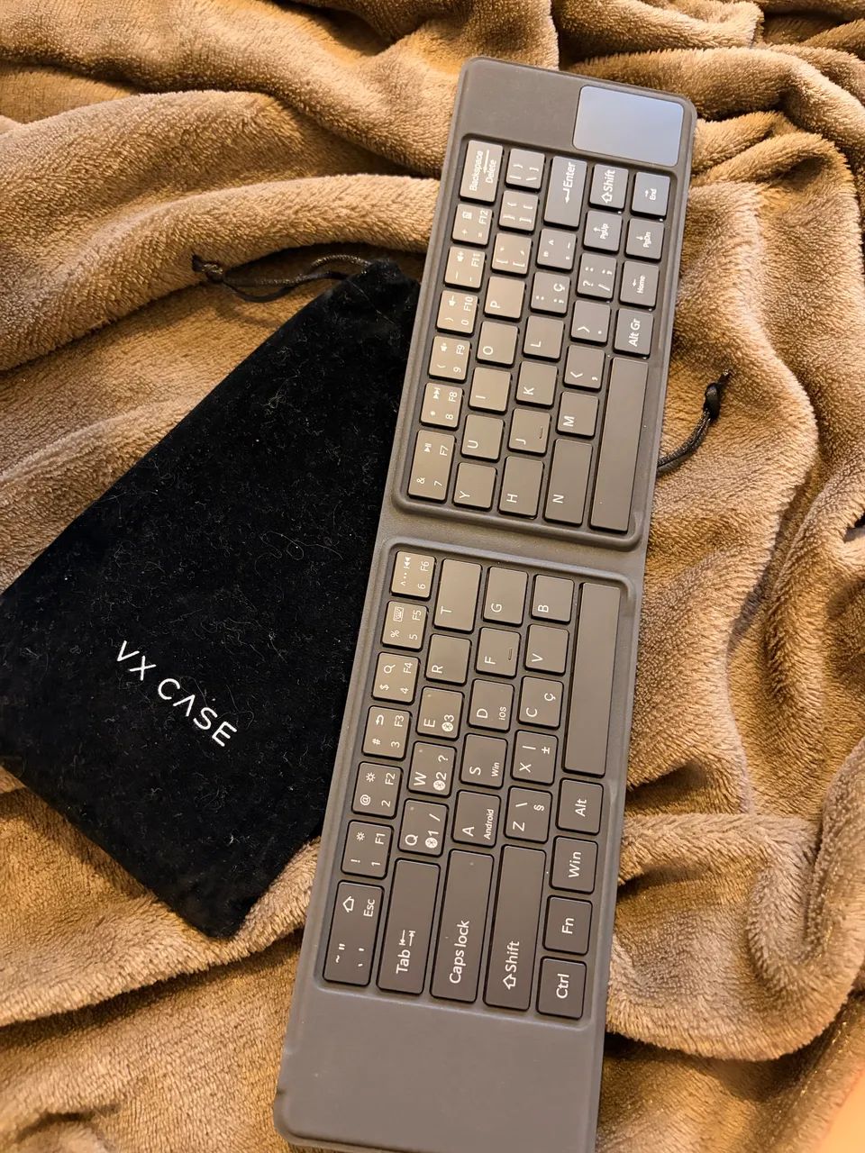 Teclado VX Case Bluetooth dobrável com touchpad