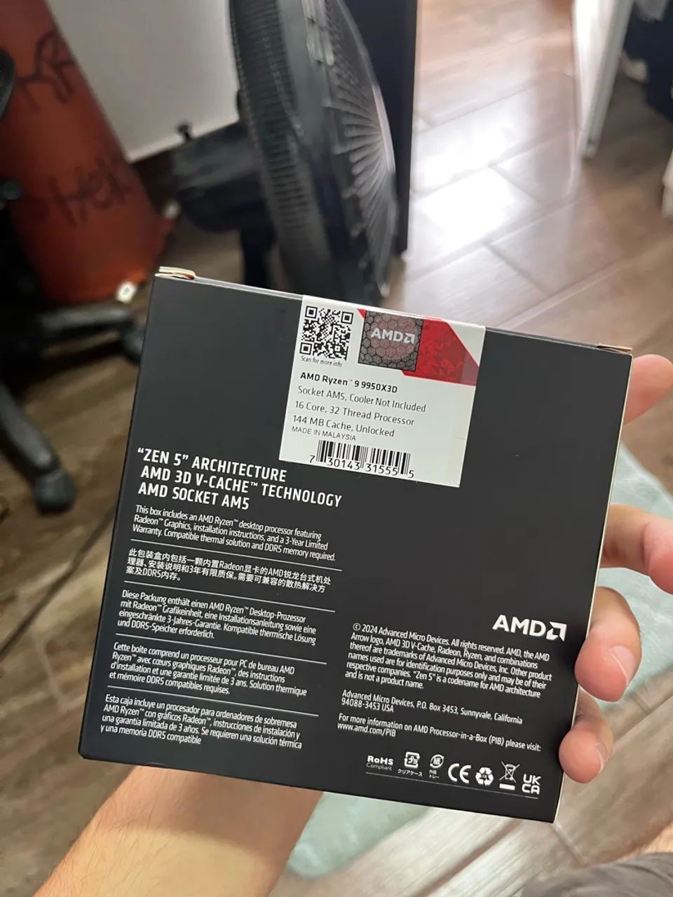 Processador Ryzen 9950XD3 - Foto 3