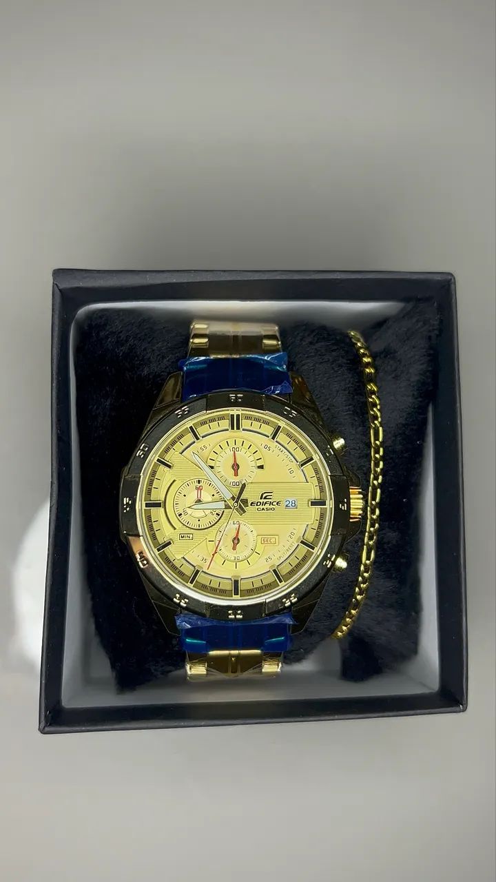 RELÓGIO CASIO EDIFICE + PULSEIRA