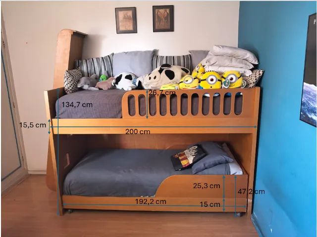 Cama Beliche com Escorregador - Foto 5