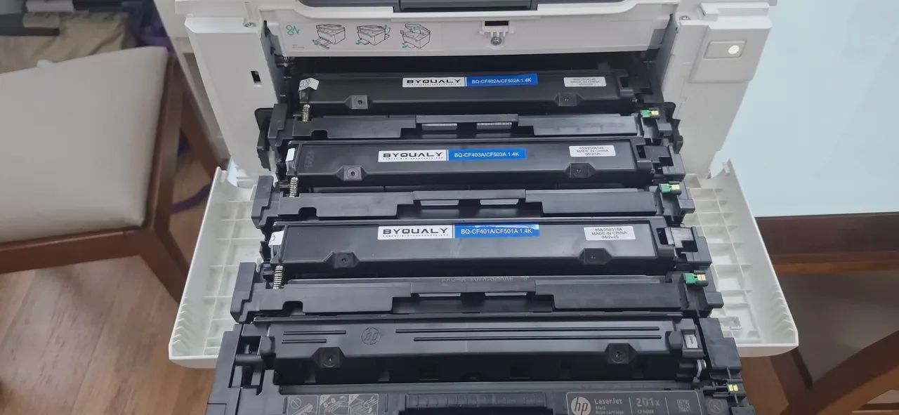 Impressora hp color laserjet pro mfp m277dw usada - Foto 5