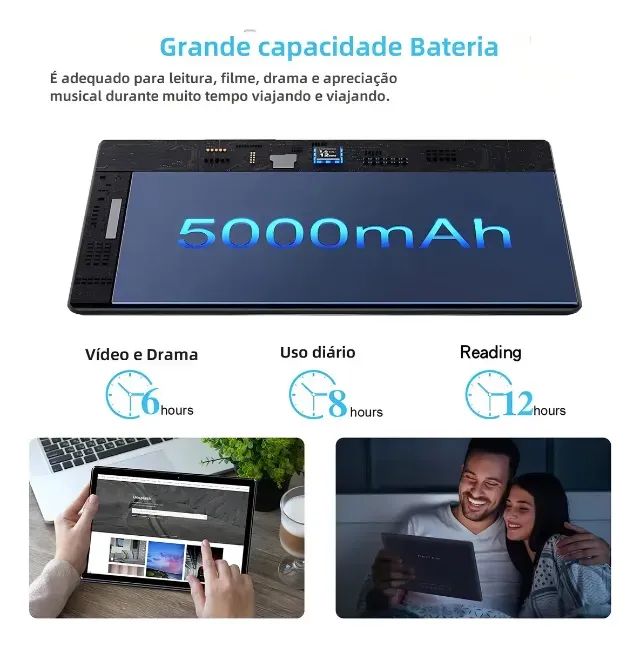 Tablet Pritom M10 Global de 10.1 polegadas, com 64GB de armazenamento interno, 2GB de memó - Foto 2