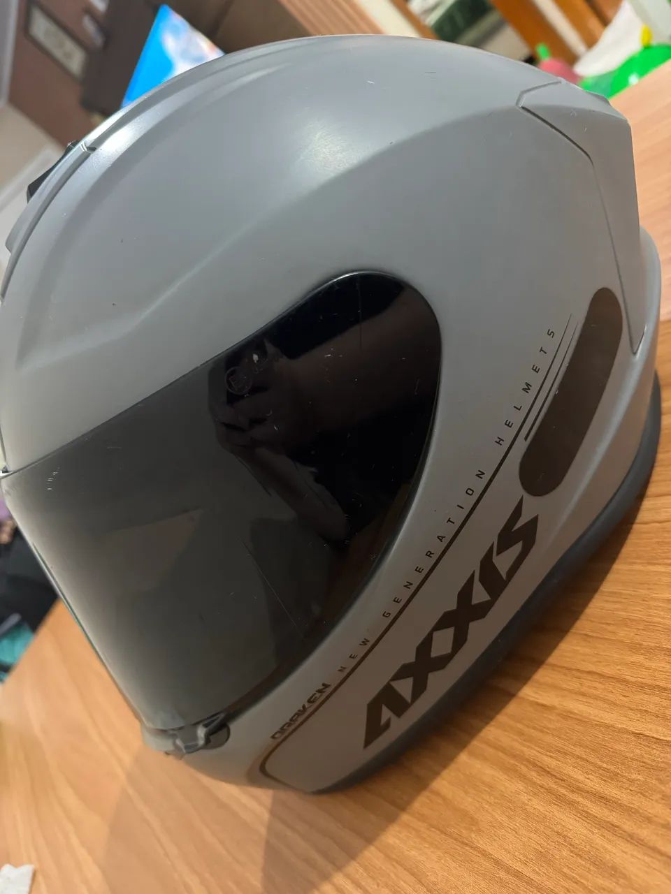 Vendo Capacete Axxis Cinza n58 - Foto 4