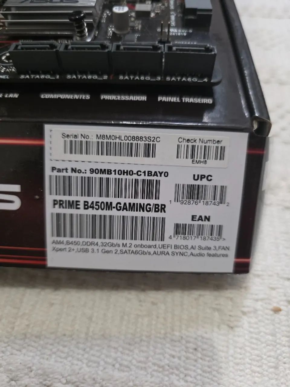 Kit Upgrade Gamer: AMD Ryzen 5 5600G + Placa Mãe ASUS B450M + 32gb