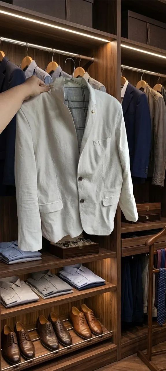 Blazer de linho slim 52 Usado 1 vez casamento - Foto 2