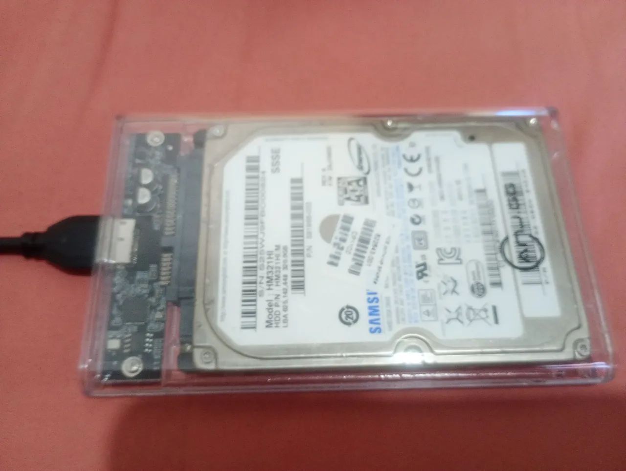 Hd Samsung 320 + case e cabo hd - Foto 3