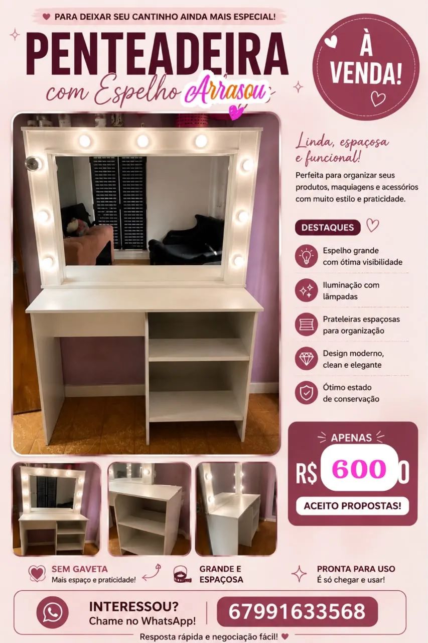 Penteadeira camarim
