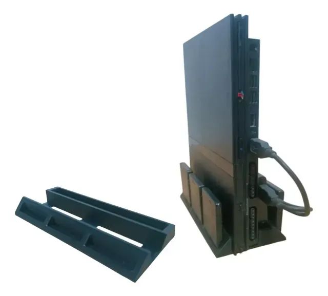 Suporte Para Ps2 Playstation 2 Slim Com Espaço Para Hd E Mc