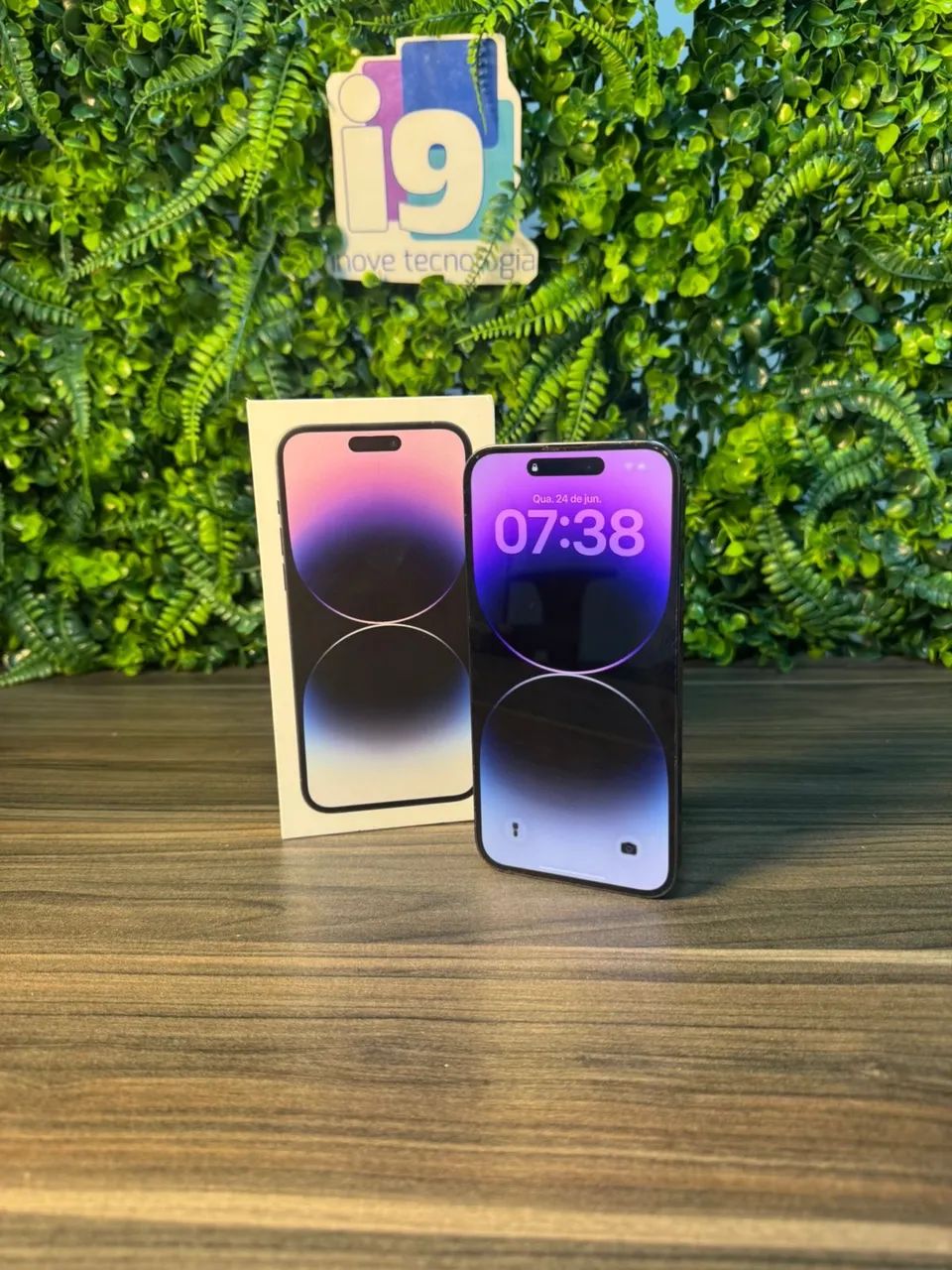 IPHONE 14 PRO MAX 128gb DEEP PURPLE IMPECÁVEL COM CAIXA E GARANTIA  - Foto 3