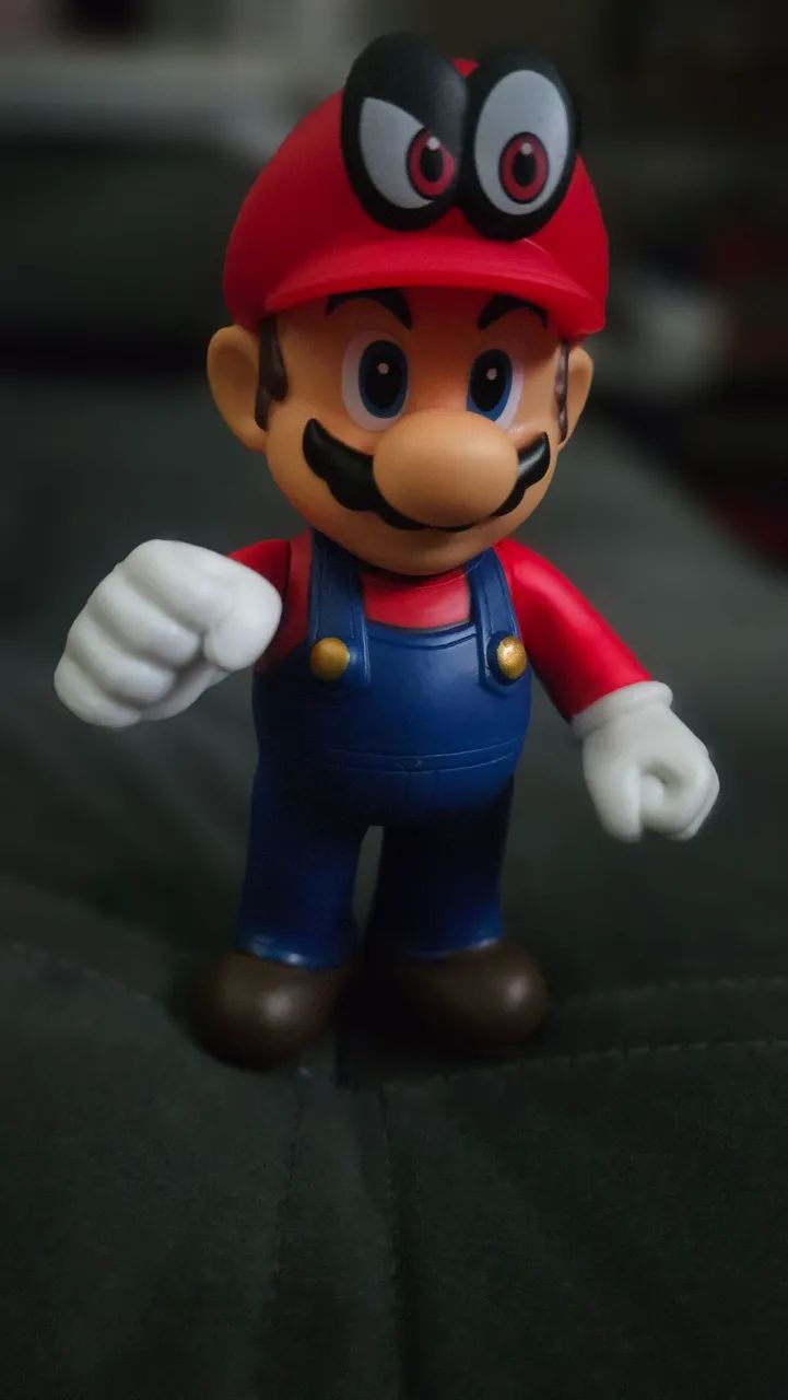 Boneco Super Mario Odyssey C/ Cappy - Nintendo Switch Mario Wonder Kart - Foto 2