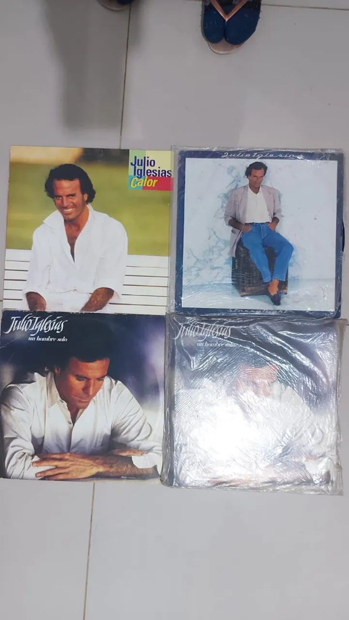 4 discos de vinil Júlio Iglesias