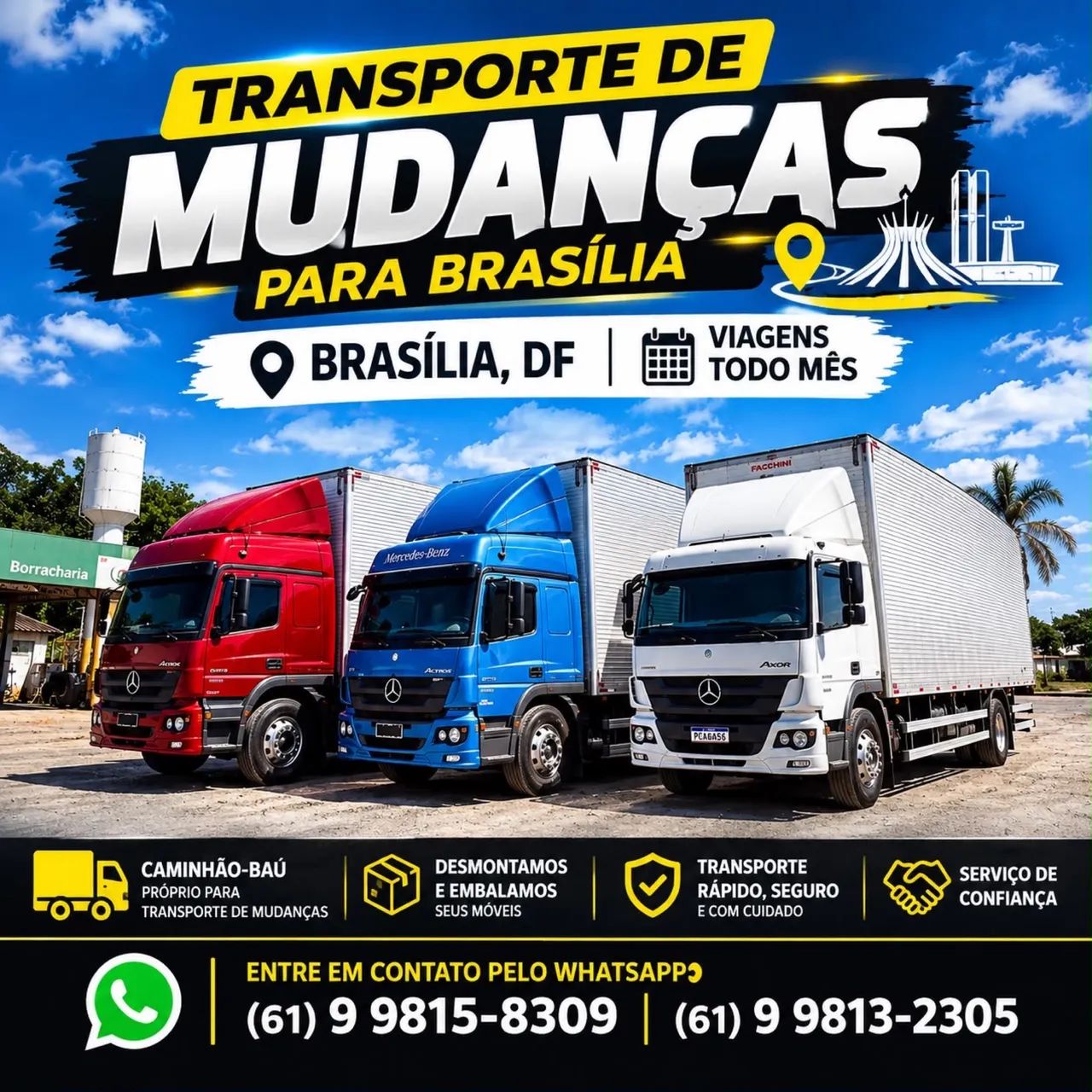 Caminhão de mudança compartilhada 