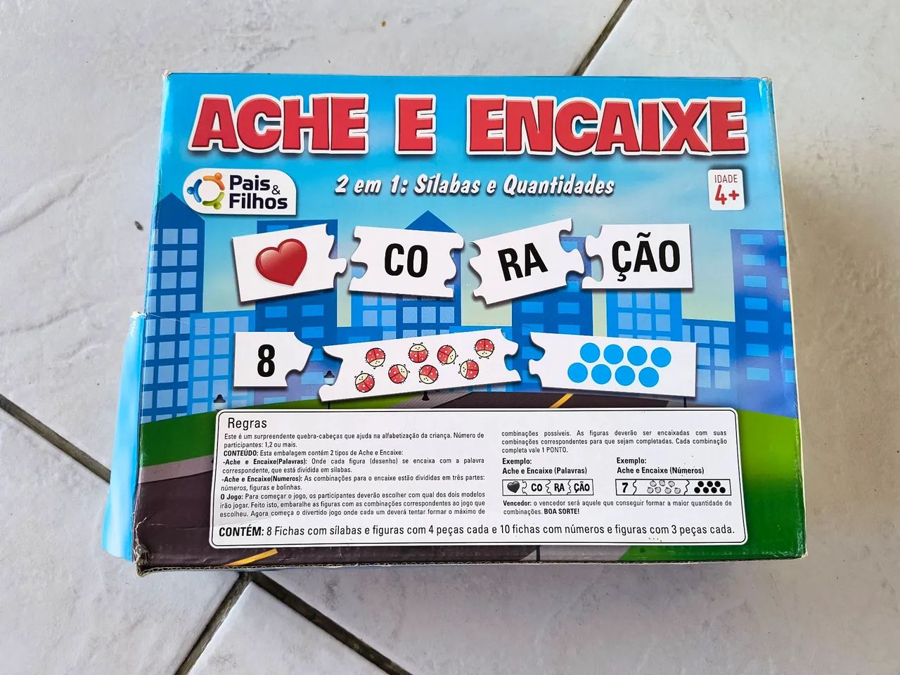 Quebra cabeças infantil Ache e Encaixe 2 em 1 (+4) - Foto 4