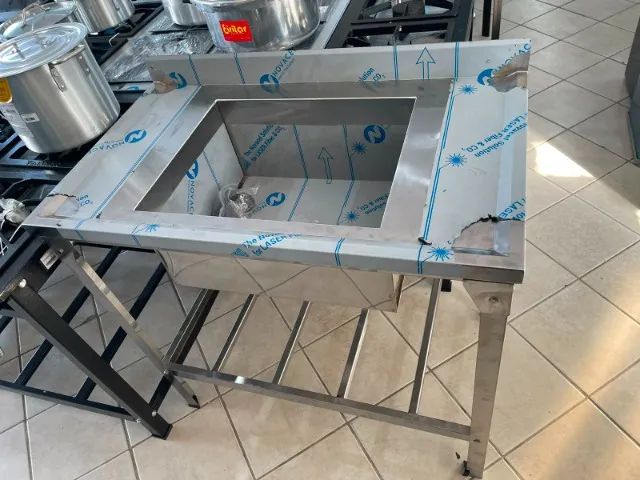 MB MESA INOX 55X93 COM 1 CUBA