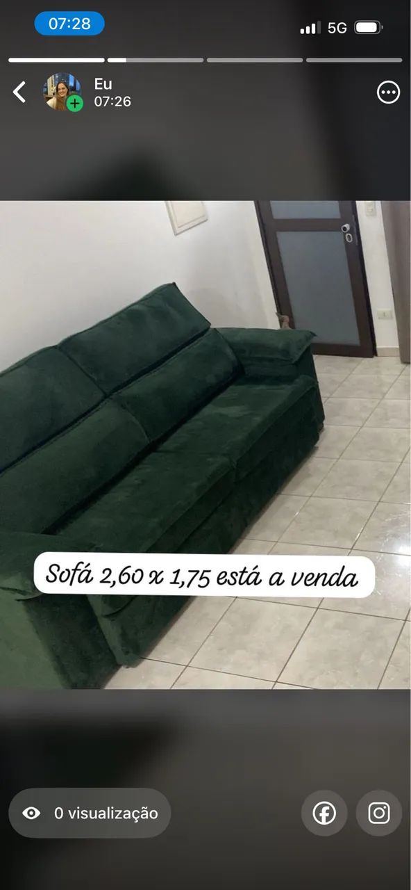Sofá nem 1 ano de uso , excelente estado 