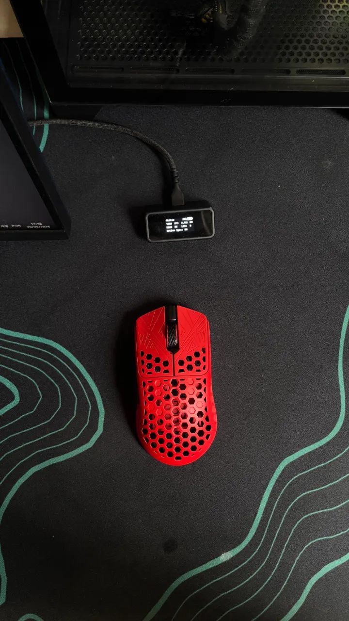 Mouse Akitsu v2 Vermelho - PERSONALIZADO - Foto 4
