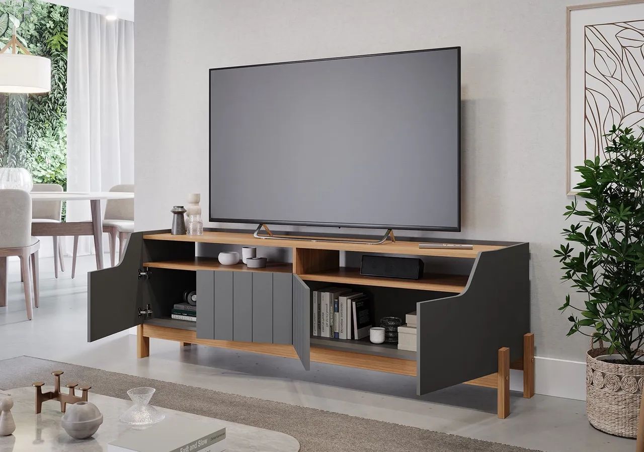 Rack bancada Moema para TVs até 65 polegadas em mega Promoção! - Foto 5