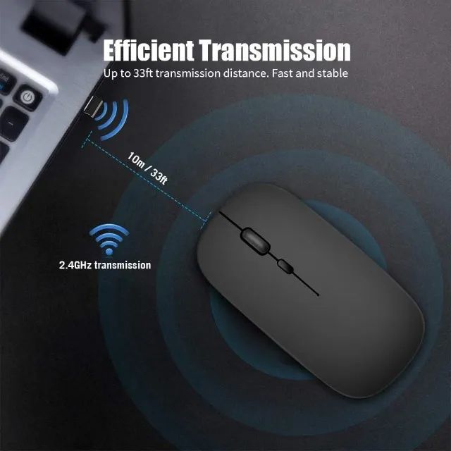 MOUSE SEM FIO RECARREGÁVEL  - Foto 4