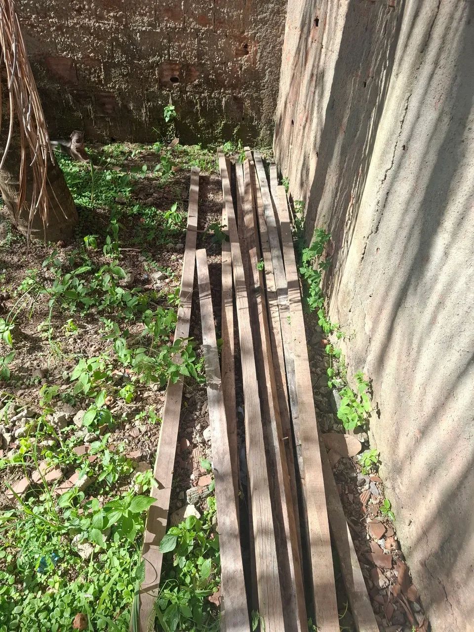 5 telhas brasilit mais 9 Caibo e mais pedaços de telha brasilit  - Foto 2